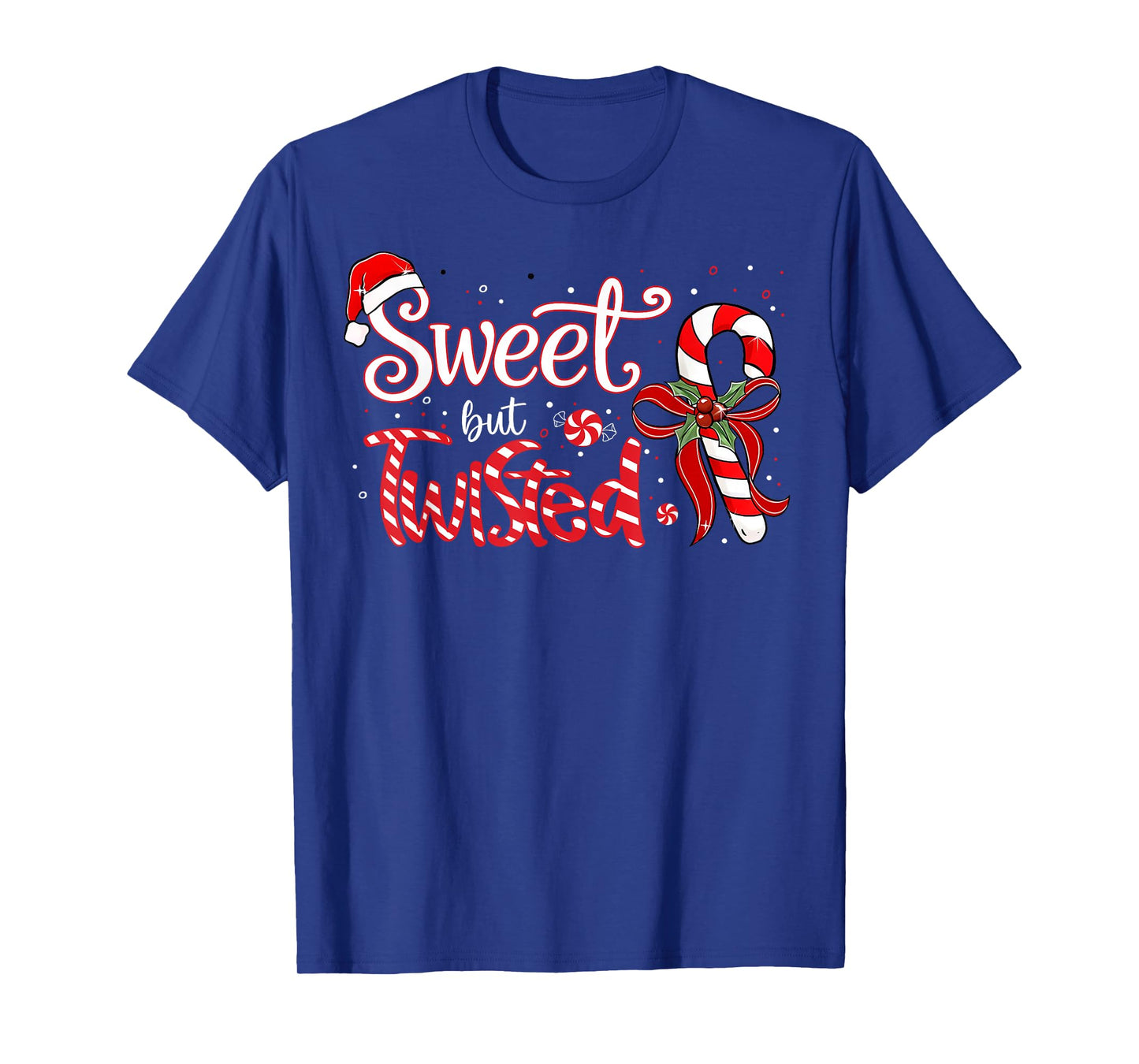 Sweet But Twisted Funny Christmas Candy Cane Xmas Holiday T-Shirt
