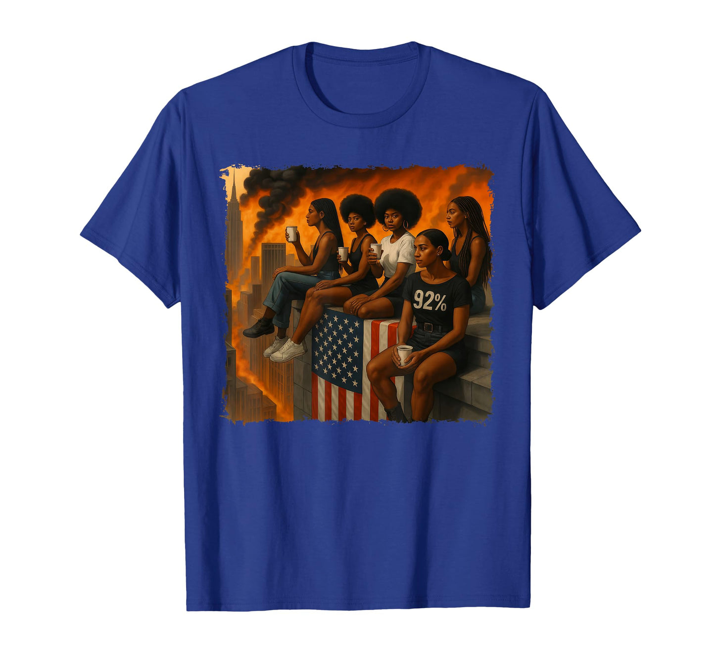 We Told Y'all 92% Afro Women Girls 92 Percent Black History T-Shirt