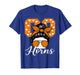 Retro Go Horns Name Game Day Gift for Men Women T-Shirt