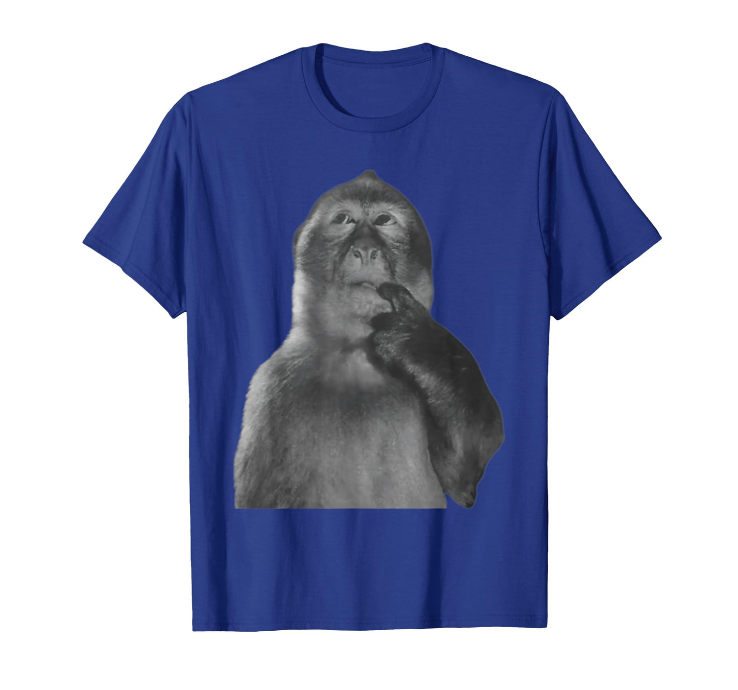Funny Thinking Monkey Meme Curious Ape Brainrot T-Shirt