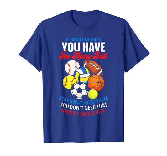 Sports Humor Quote Multi Sport Lover Positive Vibe Retro T-Shirt
