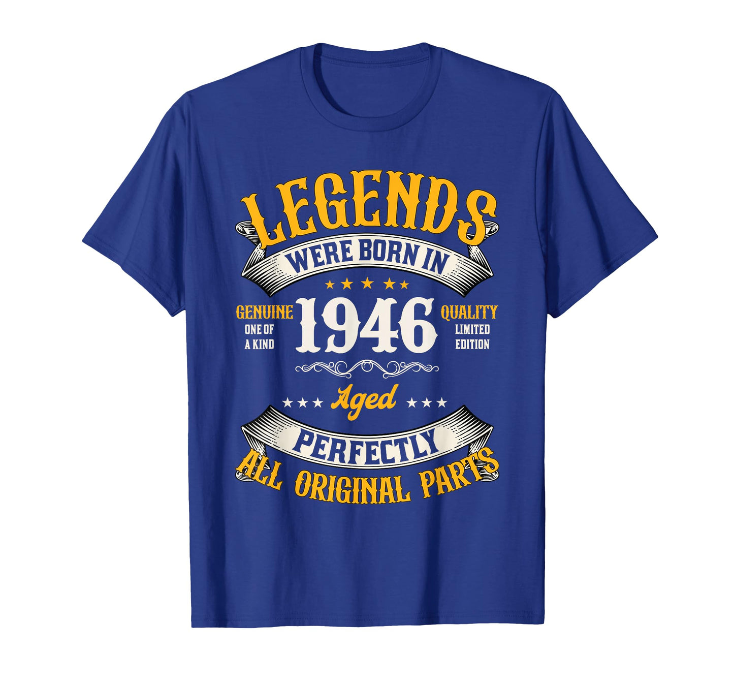 Vintage 80 Birthday Shirt for Men Legends were Born in 1946 T-Shirt