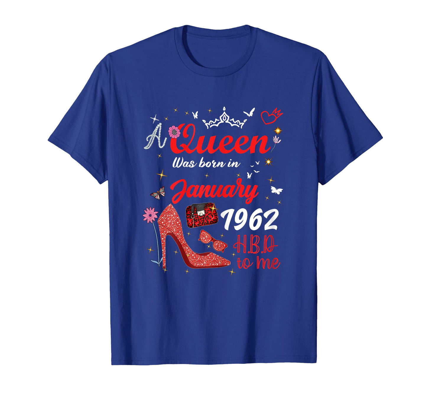 January 1962 Birthday This Queen was Born in January 1962 T-Shirt