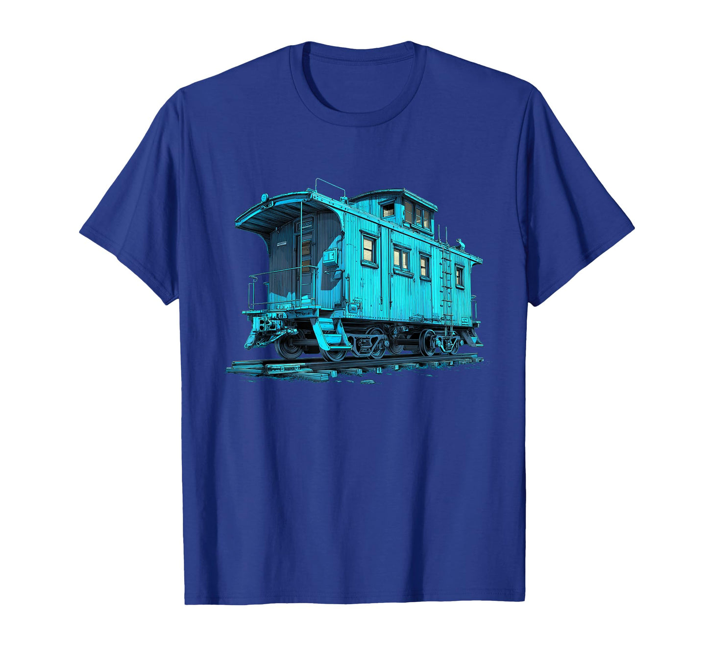Cool Blue Caboose Costume for Railroad Lovers T-Shirt