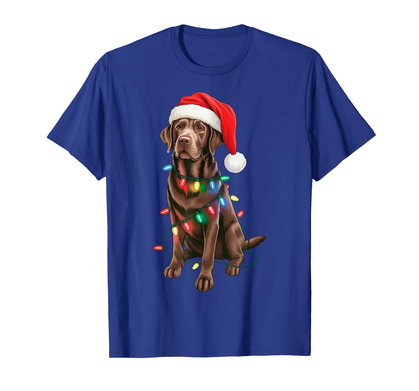 Chocolate Lab Labrador Retriever Men Women Kids Christmas T-Shirt