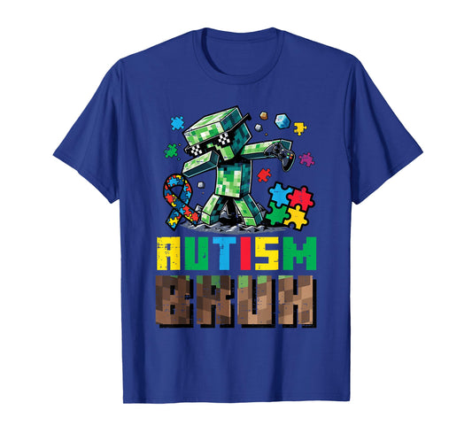Autism Bruh Dab ASD Awareness Gamer Boys Kids Youth T-Shirt