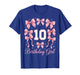 10th Birthday Shirt Girls Coquette Bow Ten 10 Year Old T-Shirt