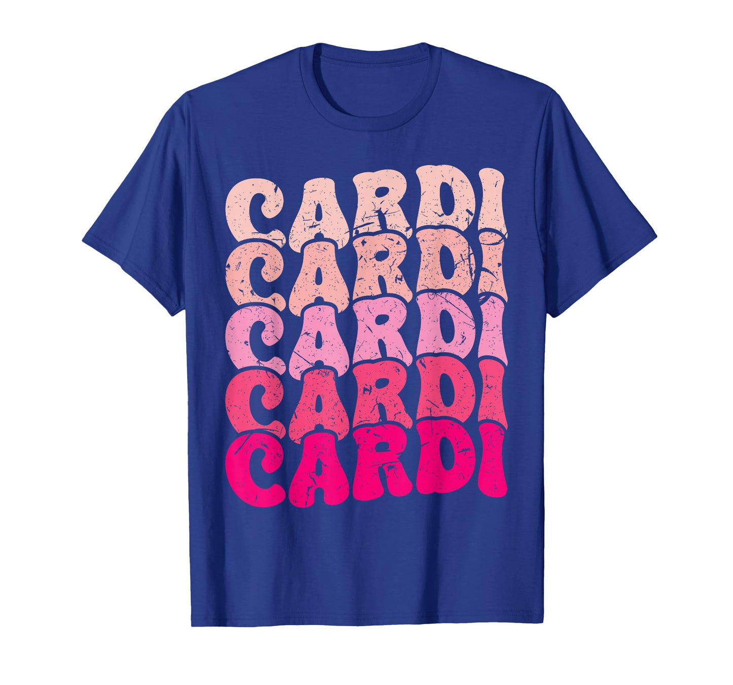 Vintage Cardi Personalized Name I Love Cardi 80's Groovy T-Shirt