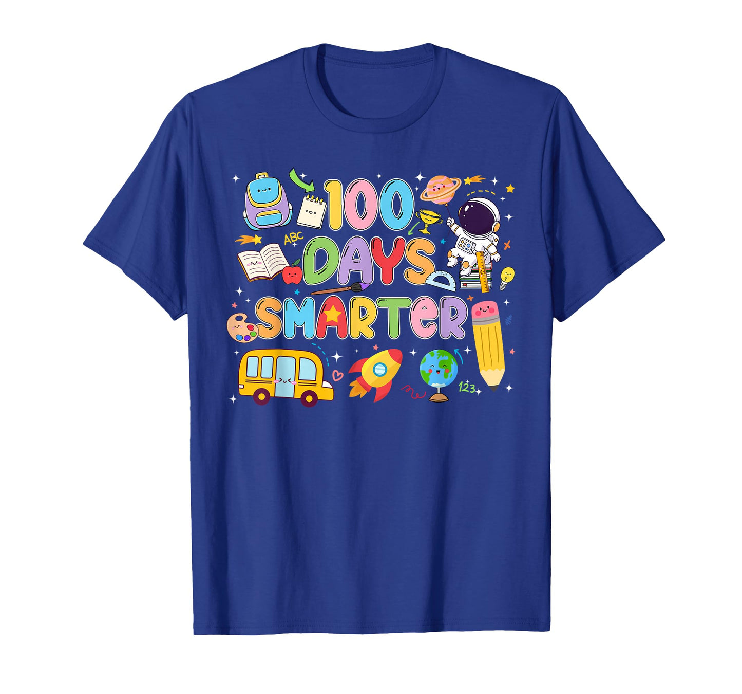 100 Days of School Space Astronaut 100th Day Smarter Boys T-Shirt