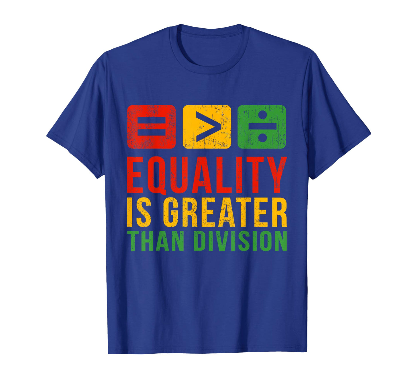 Black History Equality Greater Than Division Women Men Kids T-Shirt