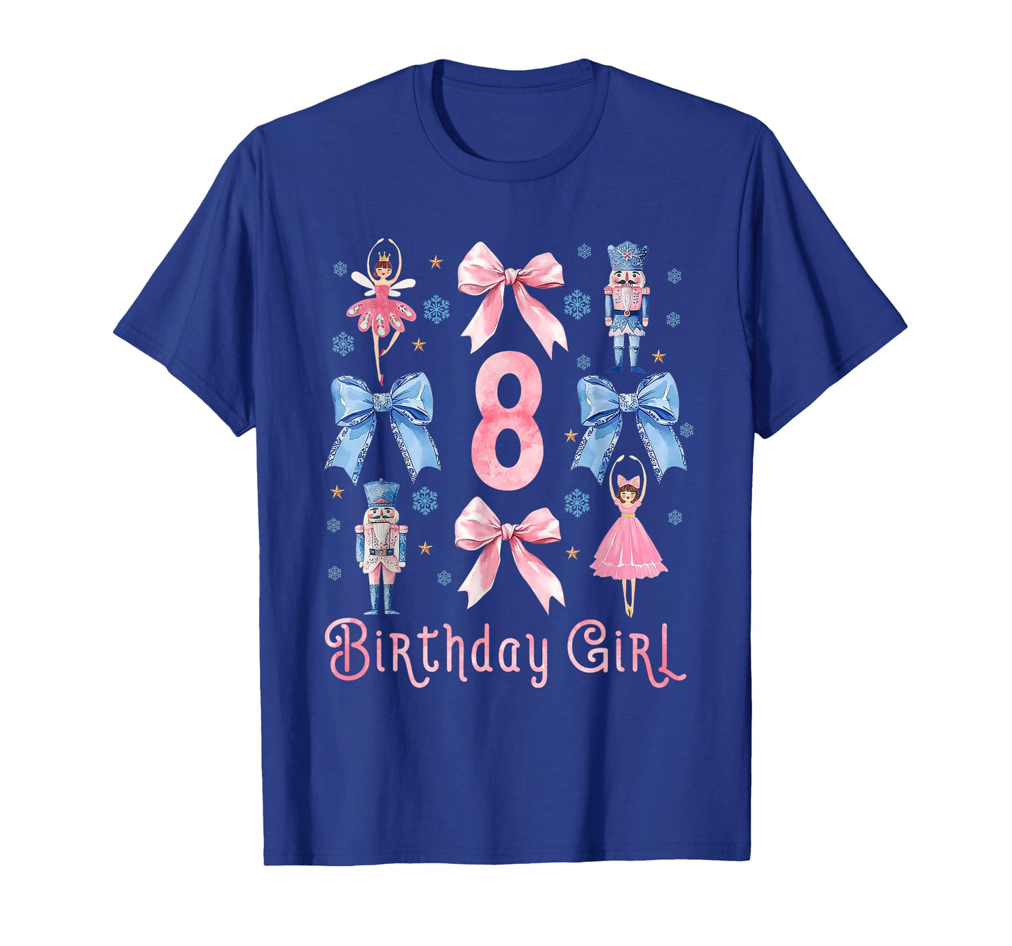 My 8th Birthday Coquette Bow 8 Years Old Nutcracker Ballet T-Shirt