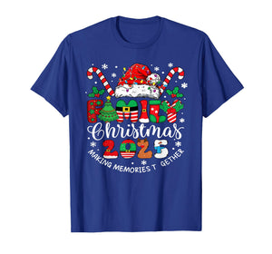 Family Christmas 2025 Matching Santa Hat Xmas Crew Pajamas T-Shirt