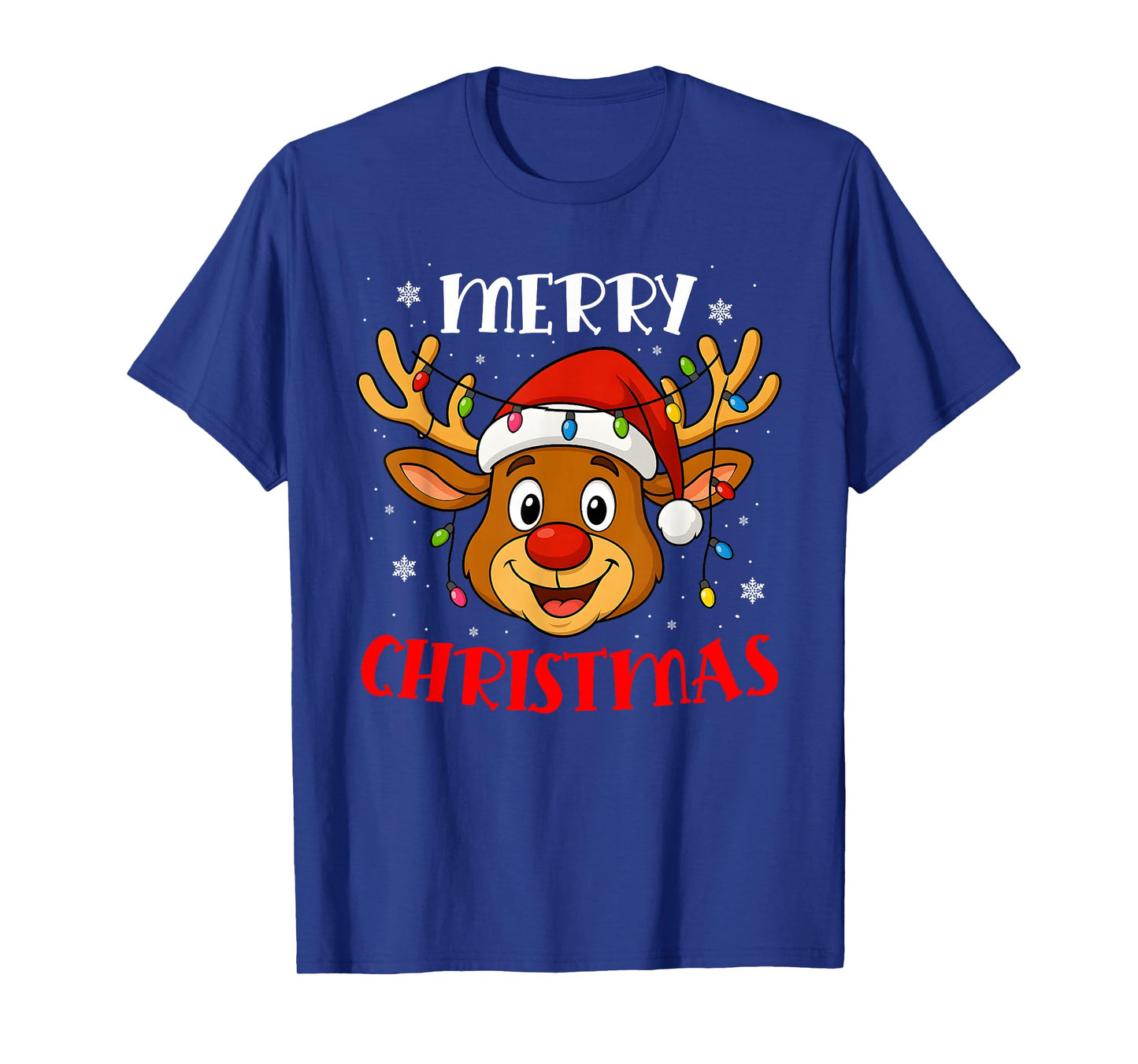 Merry Christmas Reindeer Xmas Family Men Women T-Shirt