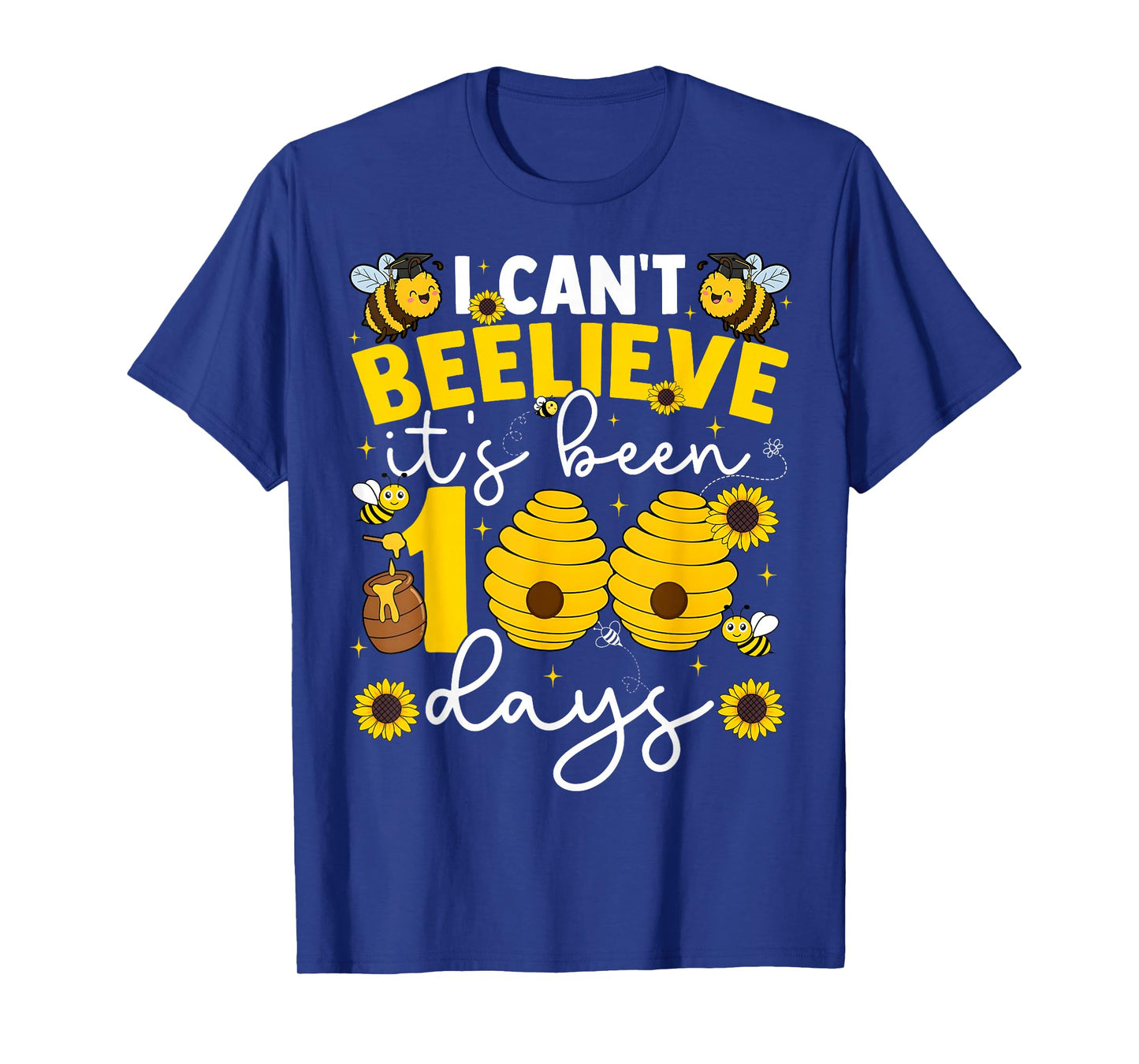 I Can't Beelieve It's Been 100 Days Funny Boy Girl Teacher T-Shirt