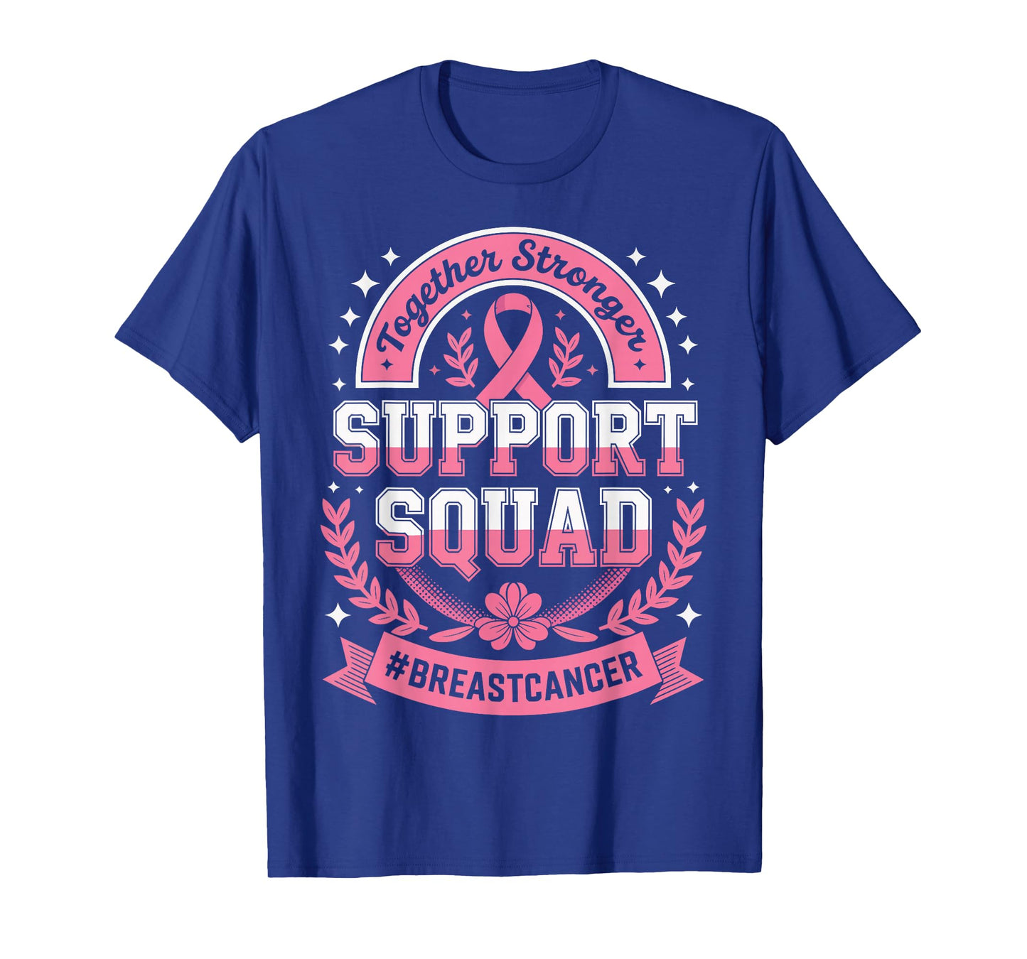 Support Squad Breast Cancer Awareness Month Pink Ribbon T-Shirt