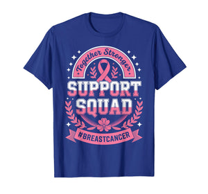 Support Squad Breast Cancer Awareness Month Pink Ribbon T-Shirt