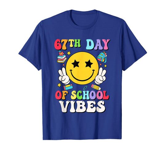 67th Days of School Vibes Teacher Student Six Seven T-Shirt