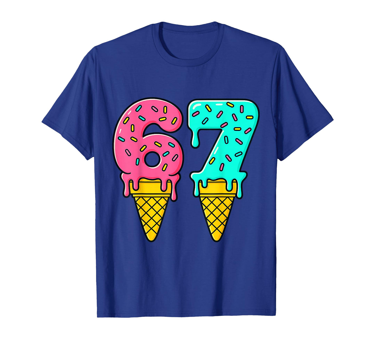 Baseball Drip Ice Cream 67_Baseball Lifestyle 101 T-Shirt