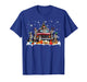 Border Collie Dog Red Truck Christmas Tree Santa Ugly Xmas T-Shirt