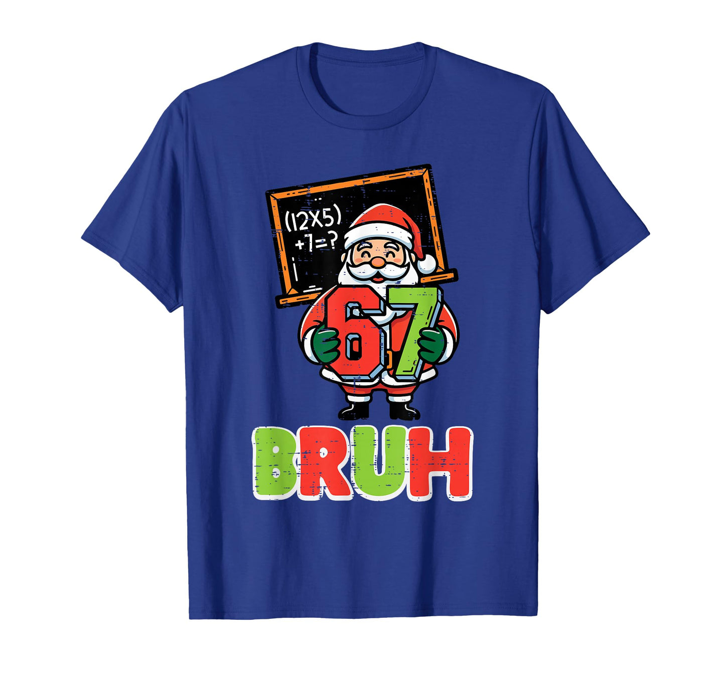 67 Bruh Santa Funny Christmas 6 7 Meme Xmas Boys Kids Youth T-Shirt