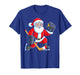 Ice Hockey Santa Christmas Sports Men Boys Kids Xmas Pajamas T-Shirt