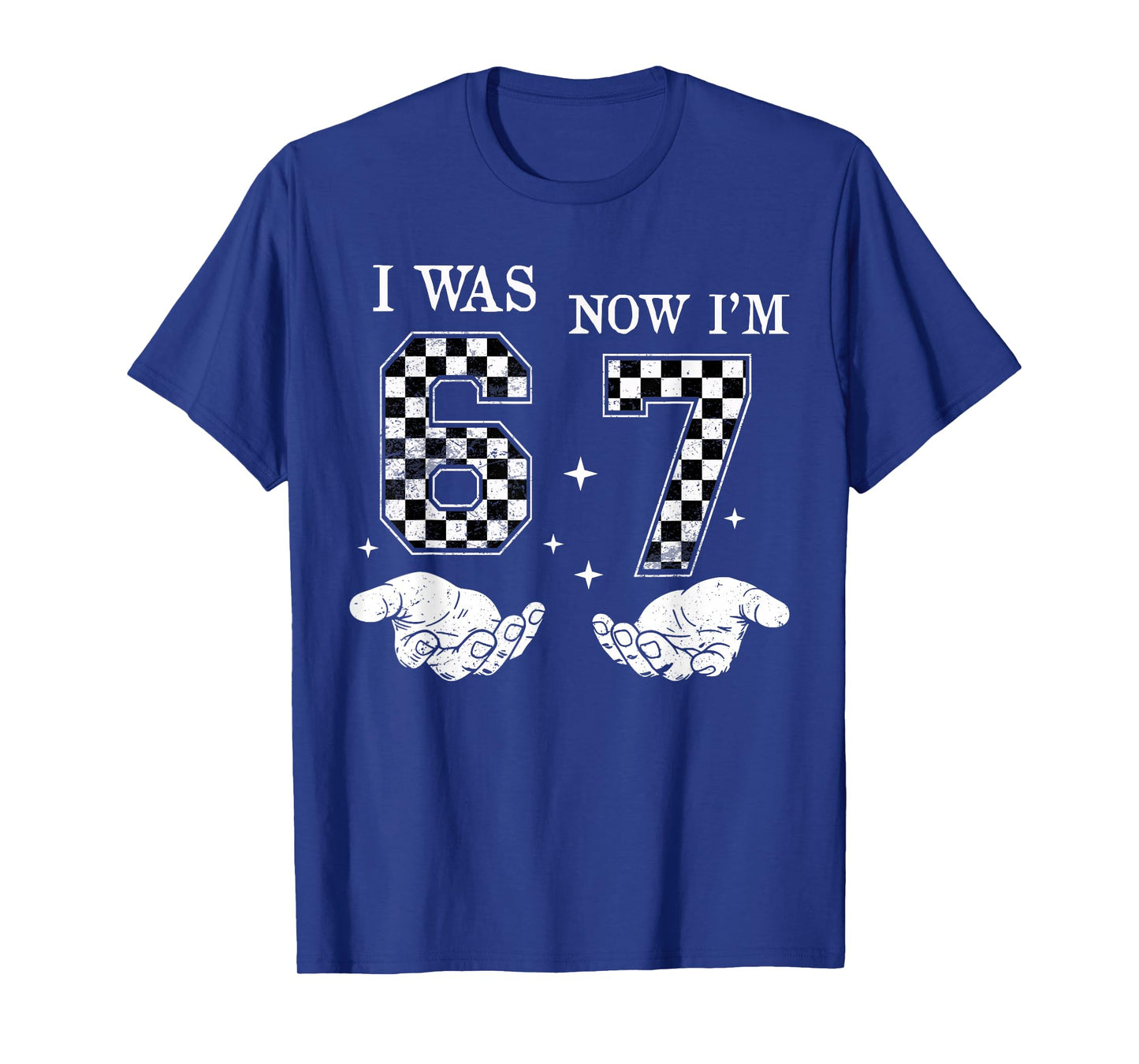 I was 6 Now I'm 7 Year Old Birthday 67 Funny for Kids Boys T-Shirt