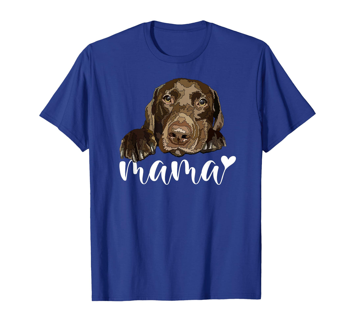 Chocolate Lab Mama Brown Labrador Mom The Dog Mother T-Shirt