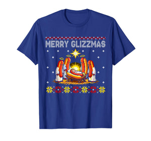 Merry Glizzmas Ugly Christmas Sweater Hot Dogs Xmas Family T-Shirt