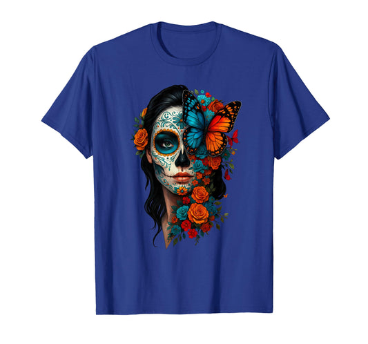 Dia De Los Muertos Mexican Day of The Dead Sugar Skull Women T-Shirt