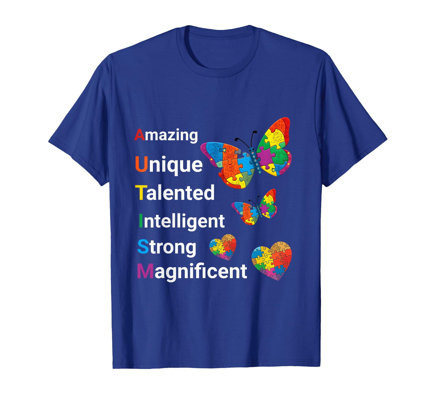 Autism Awareness Positive Qualities Autistic Men Women Kids T-Shirt