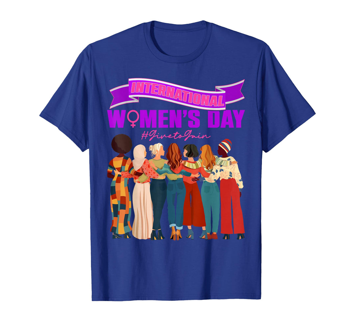 International Women's Day 2026 IWD26 Give to Gain Woman Girl T-Shirt