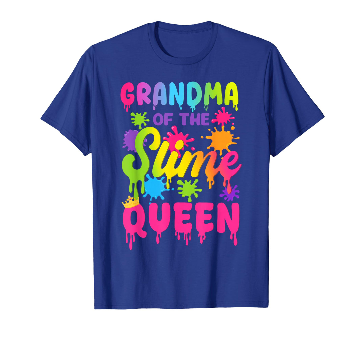 Grandma of The Slime Queen Birthday Girl Family Party T-Shirt