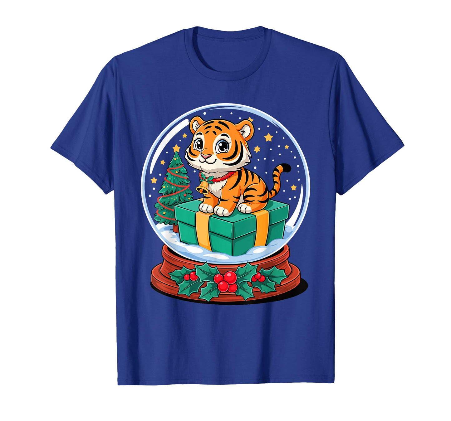 Christmas Snow Globe Tiger X-Mas Tigers T-Shirt