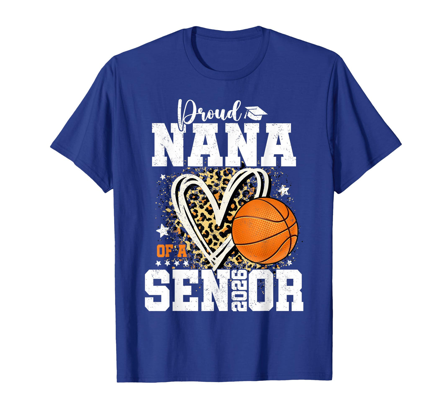 Proud Nana of A 2026 Senior Graduate Basketball Leopard T-Shirt