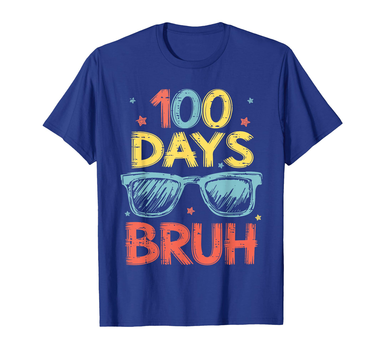 Bruh 100 Days of School Sunglasses 100th Day of School Kids T-Shirt