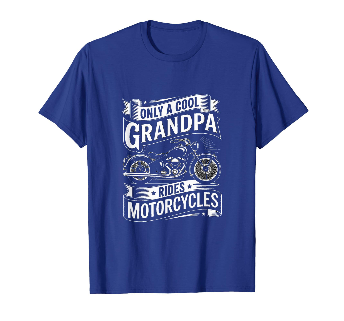 Only A Cool Grandpa Rides Motorcycles Biker T-Shirt