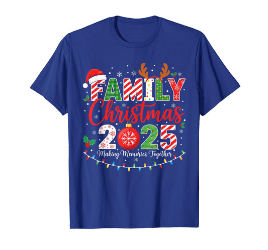 Family Christmas 2025 Pajamas Outfit Matching Xmas T-Shirt
