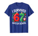 I Survived 67 Days of School Christmas Candy Cane Six Seven T-Shirt