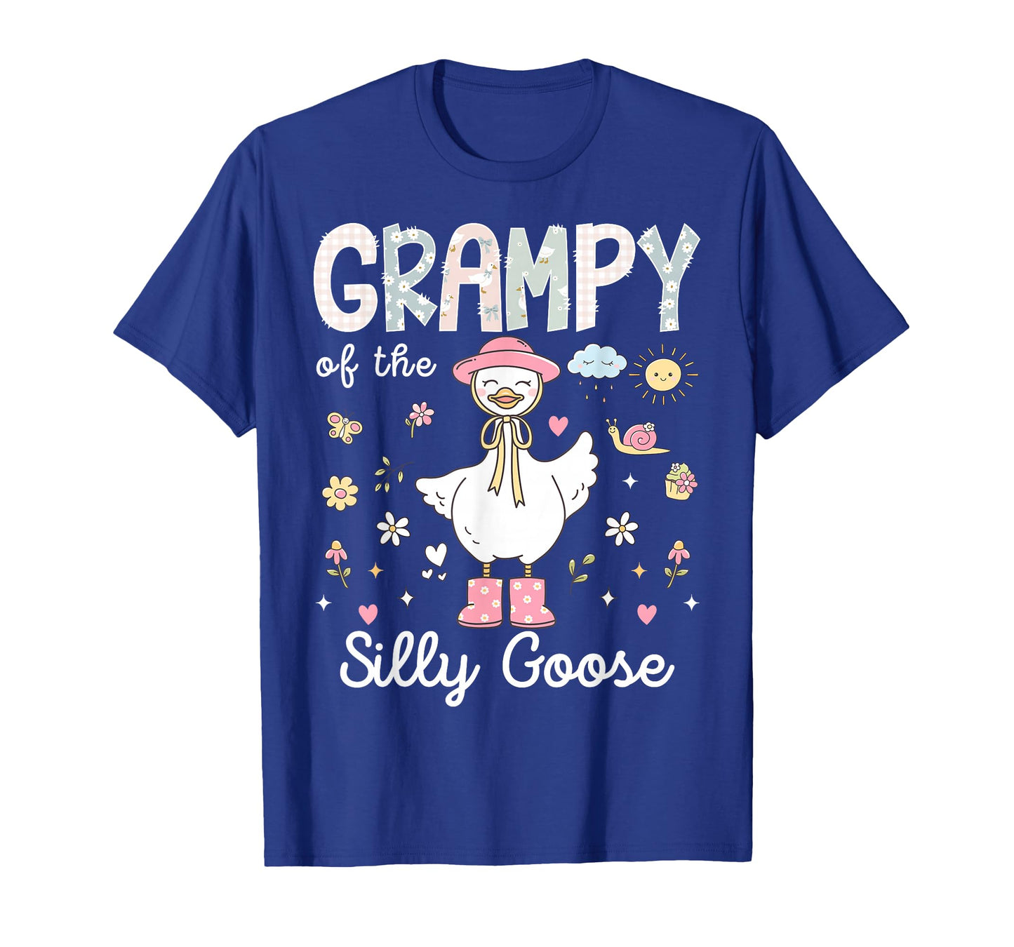 Grampy of The Silly Goose 1st Birthday Girl Family Matching T-Shirt