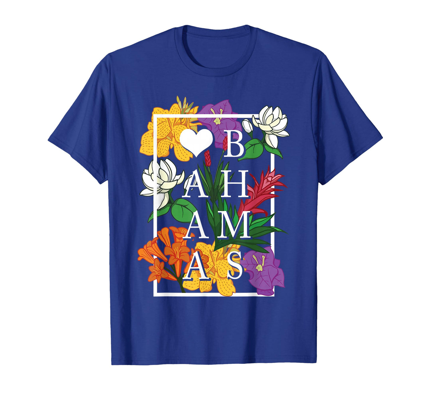 Bahamas Nassau Bimini Wildflower Pride Floral T-Shirt