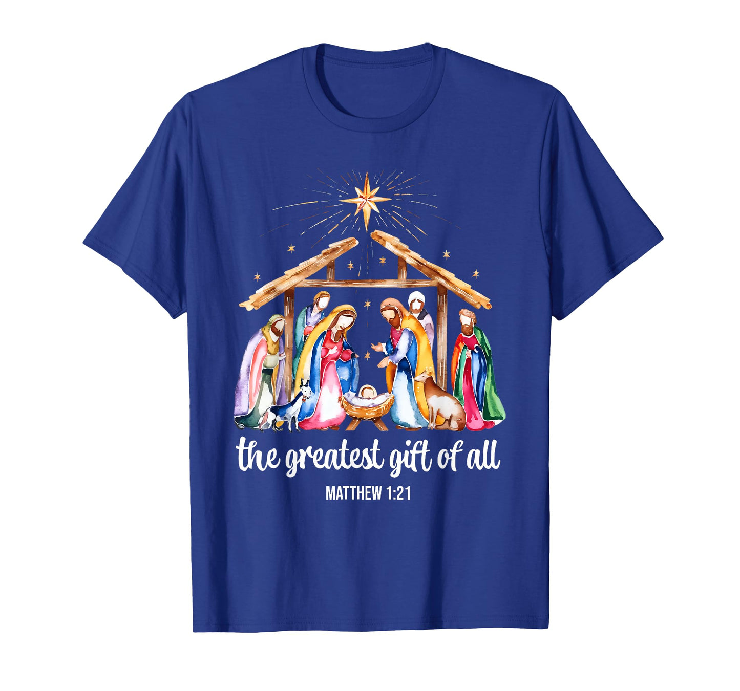 The Greatest Gift of All Christmas Nativity Jesus Christian T-Shirt