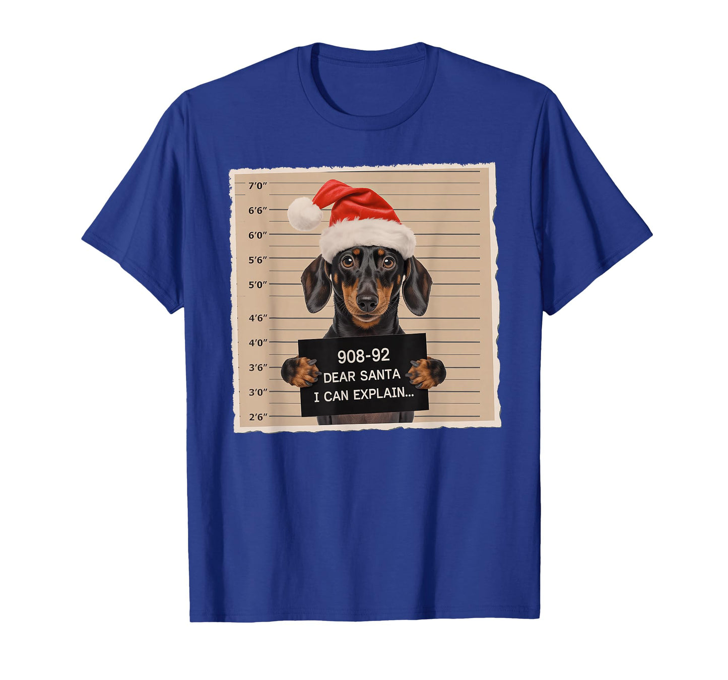 Dachshund Christmas Dear Santa I Can Explain Weiner T-Shirt