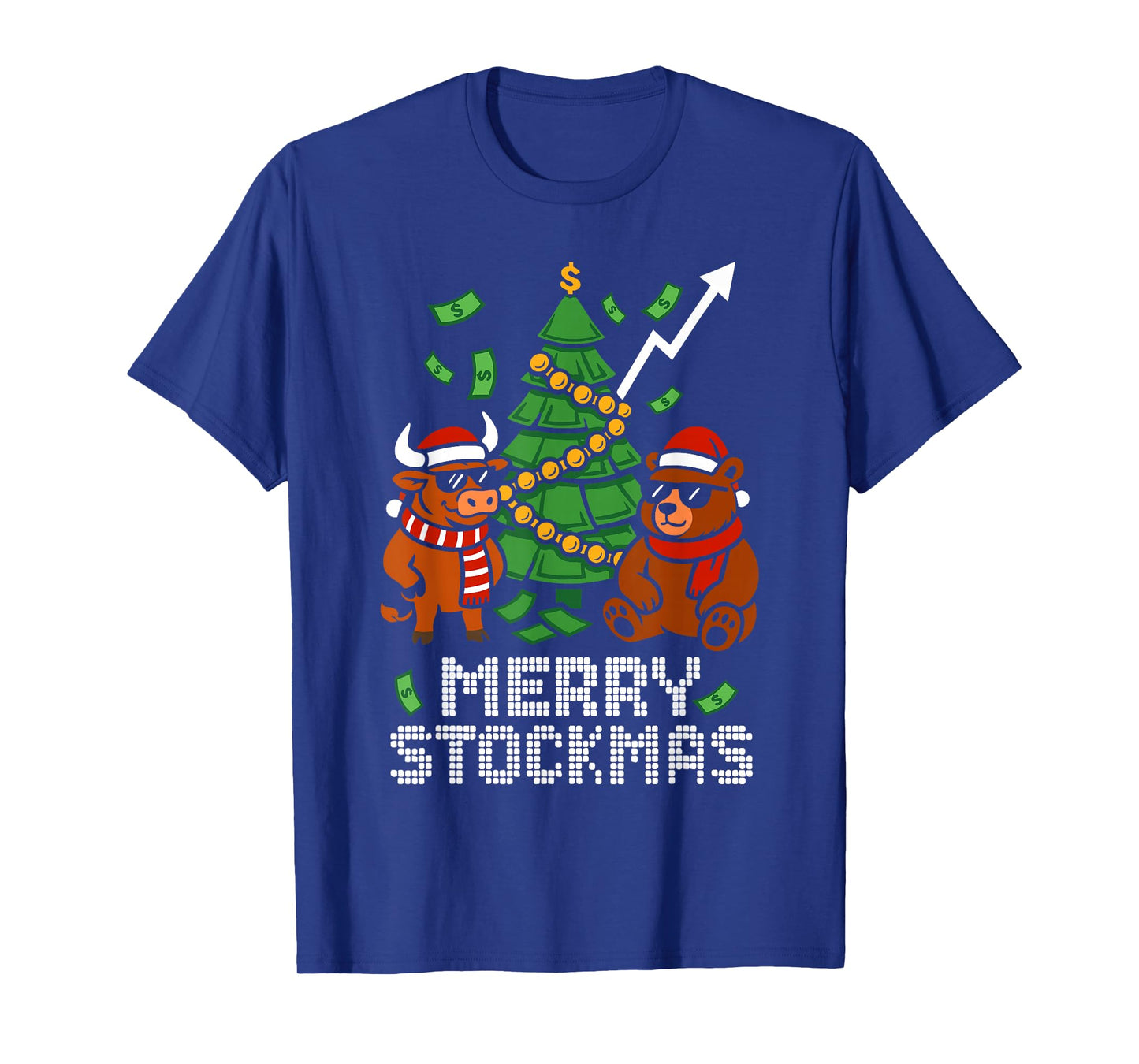 Investor Christmas Men Women Kids Funny Stock Market T-Shirt