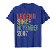 Legend Since November 2007 18th Birthday Gifts 18 Year Old T-Shirt
