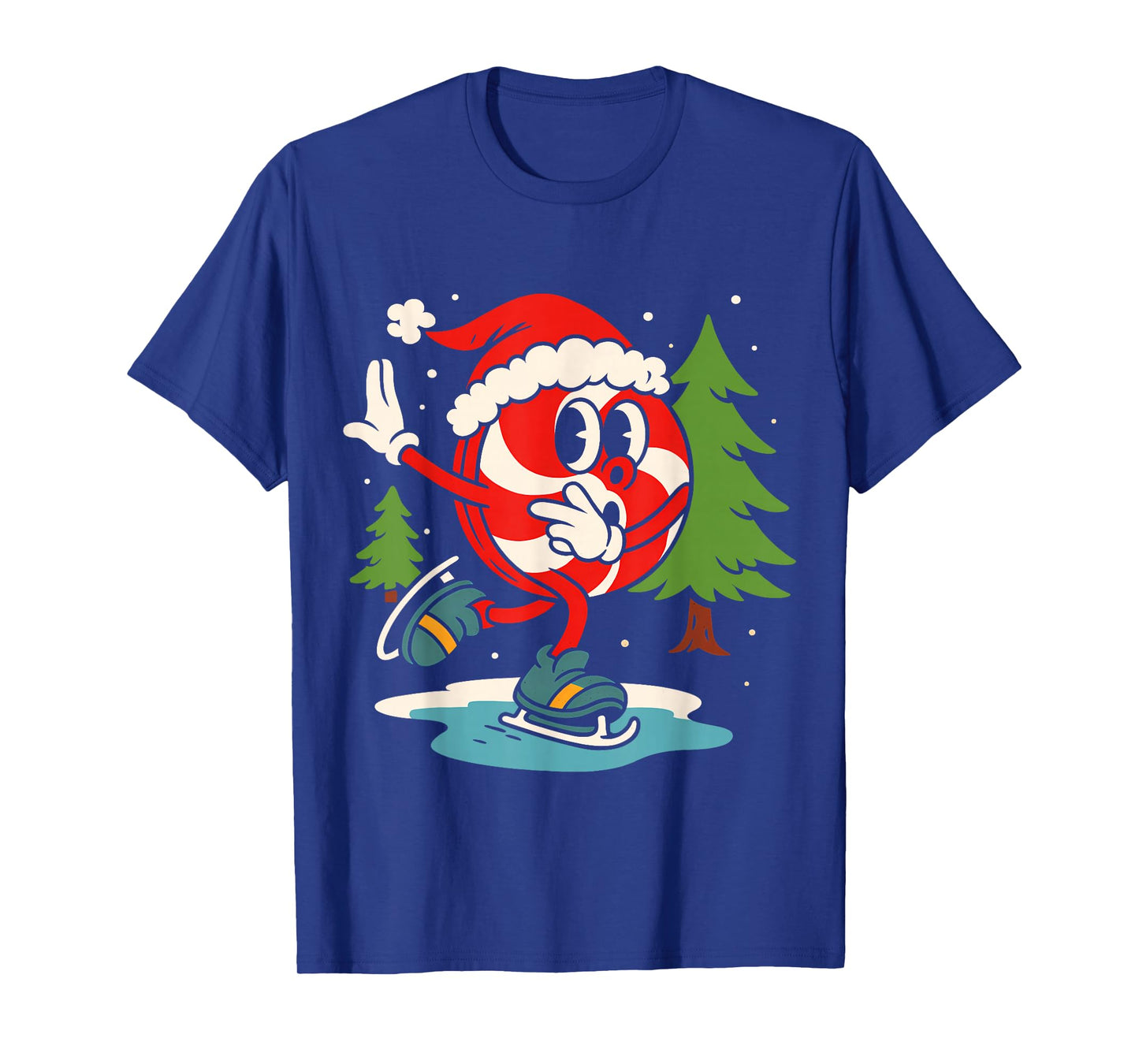 Christmas Peppermint Candy Cane Kids Boy Girl Funny Xmas Pjs T-Shirt