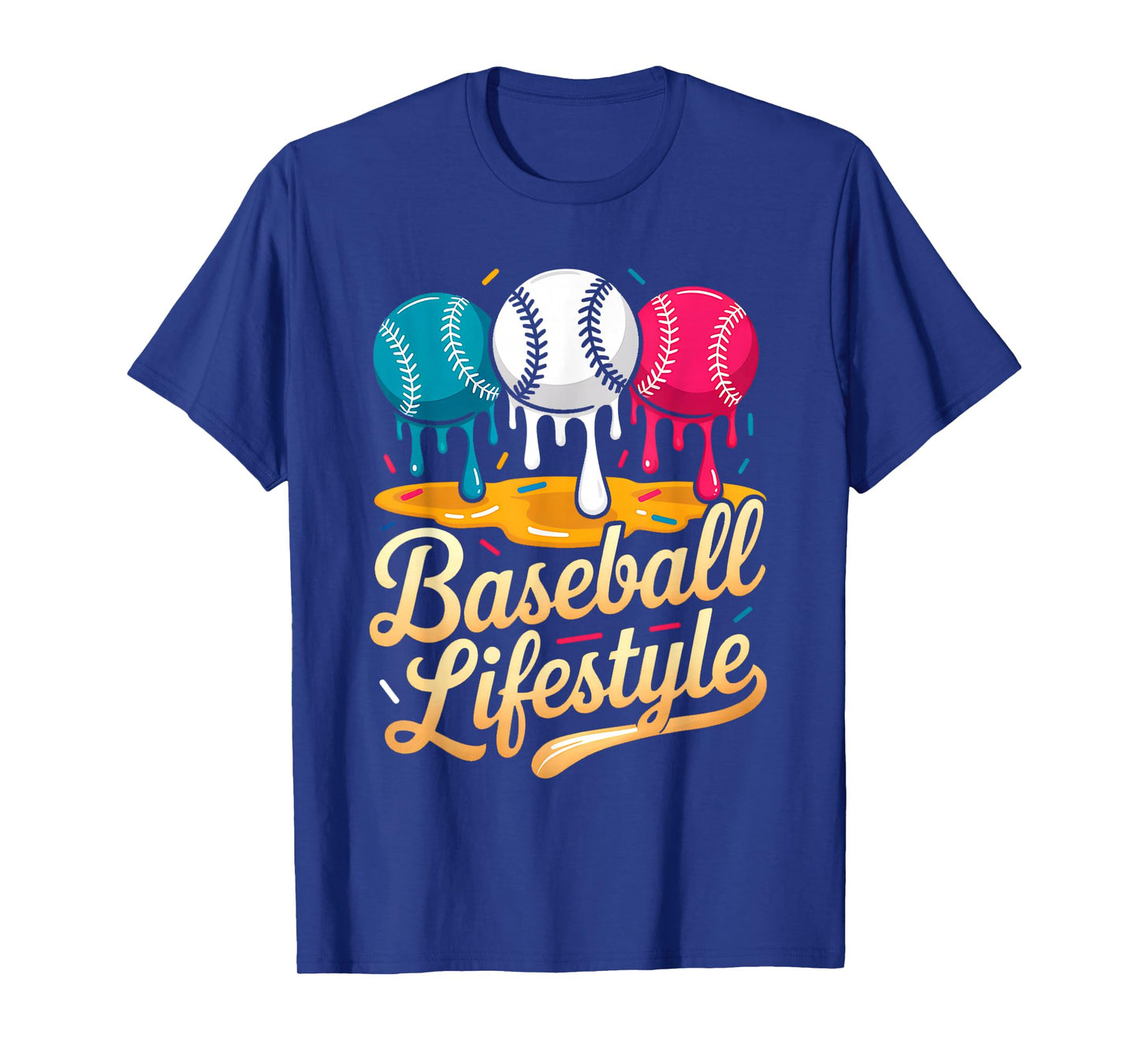 Baseball Lifestyle 101 Apparel Youth Baseball Drip Icecream T-Shirt