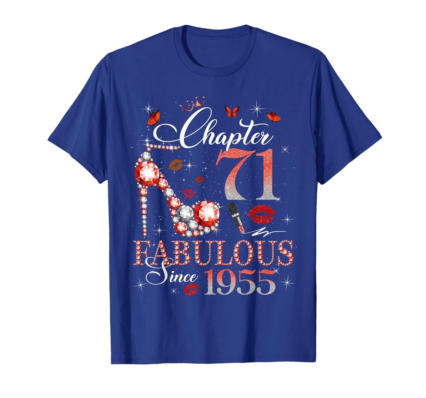 Chapter 71 Fabulous Since 1955 71st Birthday Women Girls T-Shirt