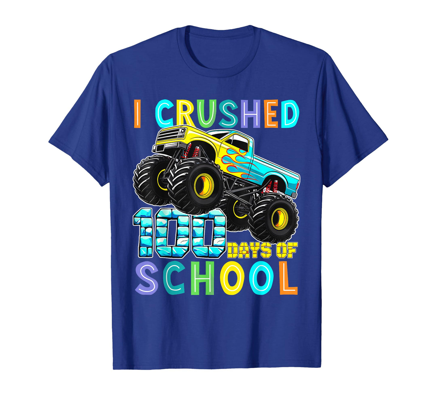 I Crushed 100th Day of School Kids Boys 100 Days of School T-Shirt