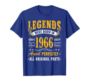 Vintage 60 Birthday Shirt for Men Legends were Born in 1966 T-Shirt