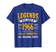 Vintage 60 Birthday Shirt for Men Legends were Born in 1966 T-Shirt